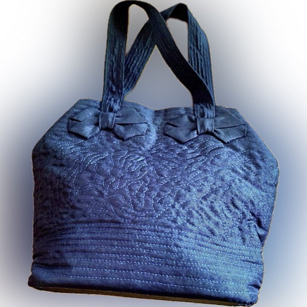 Vintage Cecelia Japour Navy Blue HandBag